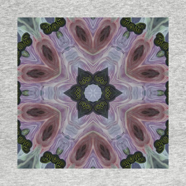 Abstract Sci-fi bio-tech Kaleidoscope pattern (Seamless) 21 by Swabcraft